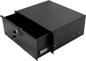 4U 19 inch Rack Mount Drawer - 340mm Deep - Black