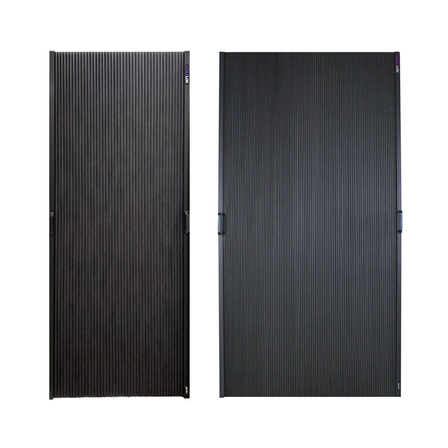 AisleLok retractable adjustable rack gap panels
