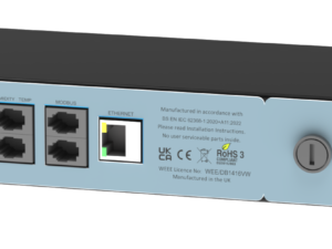 iPower Lite 1U monitored rack PDU – angled view