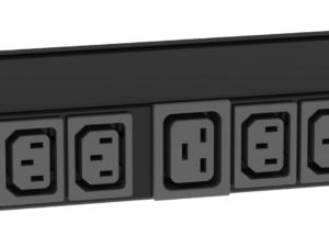 iPower Lite 1U monitored rack PDU – rear outlets