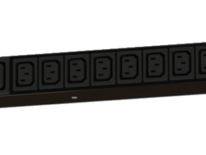 iPower Lite vertical monitored rack PDU – angled view