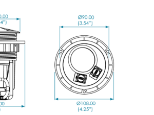 OE PRO PIXEL TUF 100W dimensions