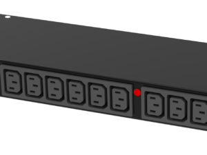 iPower REM 1U monitored rack PDU – angled view iPower REM 1U monitored rack PDU – angled view