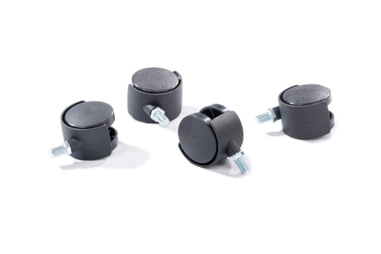 Example cabinet castors for the UK-made cabinet range