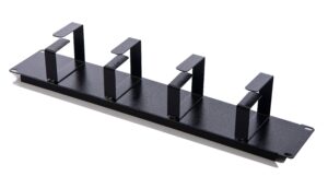 Example horizontal cable management for the UK-made cabinet range