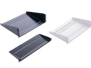 UK-made cabinet accessories – Front-mount modem shelves UK-made cabinet accessories – Front-mount modem shelves