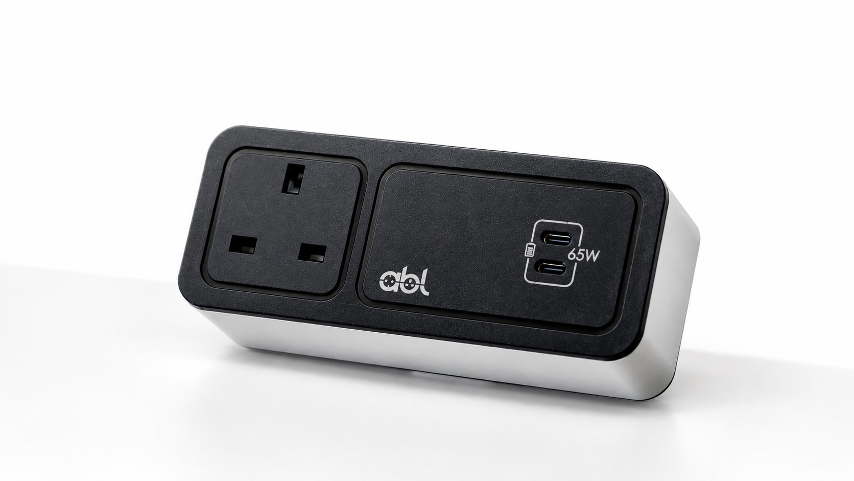 ABL Axis65 black 65W – illuminated detail view